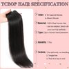 Clip in Hair Extensions Real Human Hair Natural Black Hair Extensions Clip In Human Hair 20inch 120g 7pcs Straight Remy Clip in Hair Extensions Real Human Hair