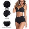 OPIBOO Tummy Control Cotton Underwear Women Stretch Comfortable High Waisted Postpartum Panties Ladies Soft Breathable Full Coverage Briefs Packs