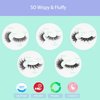 DAODER False Eyelashes Faux Mink Lashes Fluffy Wispy Lashes Natural Look Short Long Eyelashes Mixed 10 Pairs Soft Light Reusable Fake Eyelashes Pack (Fluffy Lashes Mixed)