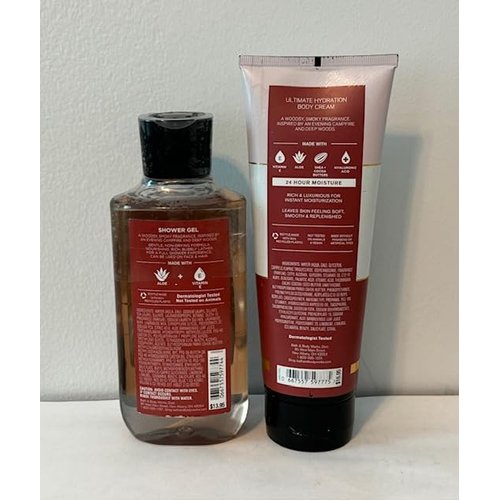 Rosewood & Smoke Duo Set - Shower Gel and Body Cream (Packaging May Vary)