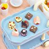 Hiawbon 24 Pcs Miniature Food Kitchen Decoration Sets 1:12 Miniature Coffee Mugs Cakes Dessert Model Pretend Coffee Food Miniatures Decor Cake Toppers for DIY Mini Kitchen Micro Landscape