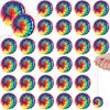 32 Packs Bulk Smile Face Yo Yos Metal Rainbow Yo Yo Toys in Assorted Designs, Yo Yo Party Favors Holiday Goodie Bag Stuffers for Birthday Party Favors, Classroom Prizes, (Rainbow)