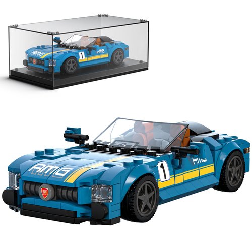 Mould King Speed Champion AMG GTC Car Building Toys with Display Case, 27045 Model Car Kits Building Blocks, Race Car Building Sets, Super Car Model Toys Car Building Kits for Adults Kids 8+(336PCS)