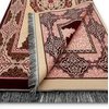 ESERRA Muslim Prayer Rug, 99 Prayer Beads and Prayer Cap Included, Prayer Mats Muslim for Praying Men, Women, and Kids, Prayer Set, Prayer Rugs Islam (Red)