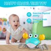 Crawling Crab Baby Toys, Tummy Time Toys for 3 4 5 6 7 8 9 10 11 12 Boy Girl with Music&Speed Control, Dancing Walking Crawly Crab for Toddler Infant 6-12 12-18 Month Valentines Day 1st Birthday Gifts