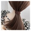Grutyopkn Hair Ties, Velvet Spiral Hair Ties,4 Pack Elastic Hair Ties, No Crease Ponytail Hair Ties, Long Hair, Curly Hair Band, Women and Men Hair Accessories (Multi-colored)