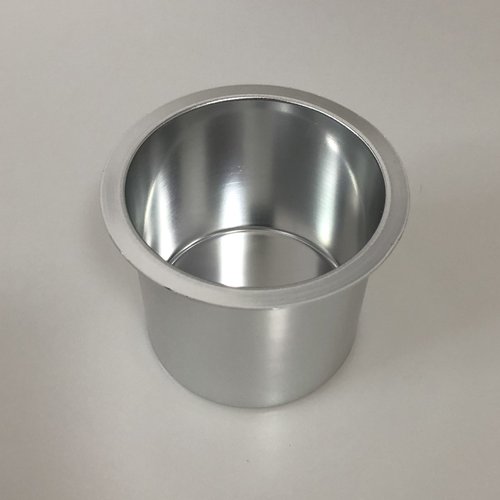 Yuanhe Aluminum Jumbo Cup Holder - 10 Pack Silver Poker Table Cup Holder Insert for Casino Game Table Sofa Boats Pontoon Marine Bench Desk RV Cars & Trucks