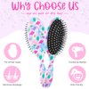 Hair Brush For Girls Dinosaur Brush For Curly Hair Kids Detangler Brush For Thick Hair Women Girls Brush Set Toddler Wet/Dry Little Girl Brush