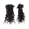 Loc Hair Extensions, Real Human Hair, Full Head Permanent Dreadlock Extensions, Suitable for Men and Women (20 strands 10inch 0.6cm, Natural black)