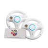 GH Mario Kart 8 Steering Wheel Compatible with Nintendo Wii (Original White, 2 Pack), Racing Games Wheels for Wii (U) Remote Controller (6 Colors Available)