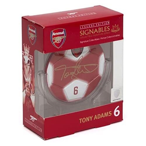 Signables Premium - Arsenal Tony Adams - Digitally Autographed Sports Memorabilia - Small Signed Sports Collectible Figurines - Unique Football Figures