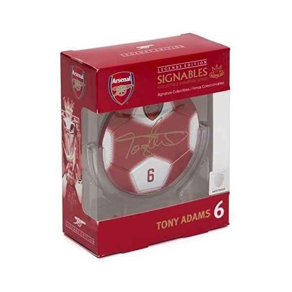 Signables Premium - Arsenal Tony Adams - Digitally Autographed Sports Memorabilia - Small Signed Sports Collectible Figurines - Unique Football Figures