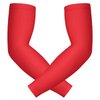 HDE Arm Sleeves for Men Women, Compression Sleeve Arm UV Protection Basketball Baseball Football Red - S