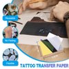 3MM Tattoo Skin Practice Kit - Emalla 13Pcs Tattoo Stencil Paper and Skin Practice Kit Including 3Pcs Soft Tattoo Fake Skin and 10Pcs Tattoo Transfer Paper for Beginners or Artists