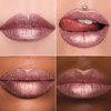 MAKI YIKA 3Pc Metallic Lipstick Long Lasting, Hot Pink Red Brown Glitter Lipsticks, High Shine Lipstick No Smudge No Transfer Liquid Lip Gloss (Hot Pink/Red/Brown)
