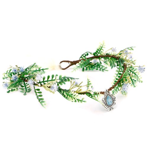 Tihebax Fairy Crown Circlet Fairy Headband Flower Crown Elves Crown Stylish Renaissance Headpiece...