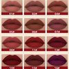 MAEPEOR Matte Liquid Lipstick Set 12PCS Smooth Creamy Velvet Lipstick Long-Lasting Waterproof Smudgeproof Lip Gloss for Women and Girls (Matte, 12PCS-01)