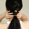 Aswewamt 3 Pcs Gold French Hair Clips, 1Inch Metal High Ponytail Hair Buckles Decorative Barrettes Strong Hold Hair Clips Accessories for Women