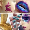 Extra Fine Glitter, Set of 36 Colors Nail Arts Cosmetic Glitter, Resin Crafts Loose Glitter Powder Shaker for Face Body Hair Eye Lip Gloss Makeup, Slime and Tumbler Making