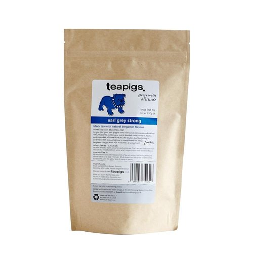 teapigs Strong Darjeeling Earl Grey Herbal Loose Tea, 250g, Citrus Bergamot &amp; Lime, Strong, Bold ...