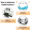 Auktosmn Geometric Plaque Cookie Cutter Set-6 Piece-4.0 Inch-Diswasher Safe-Frame Cookie Cutter Shape for Baking