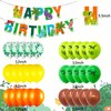Dinosaur Party Supplies for 4 Year Olds,Dinosaur Foil Balloons Set Dinosaur Birthday Party Decorations Kit Foil Balloons,Banner,Cake Toppers for Boys Girls Birthday Party