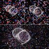 12 Boxes Independence Day Nail Glitter 4th of July Nail Art Star Sequins Holographic Red Blue Silver Mixed Star Hexagon Circles Nail Sequins Confetti 3D Nail Art for Women Girls Makeup Nail Decoration