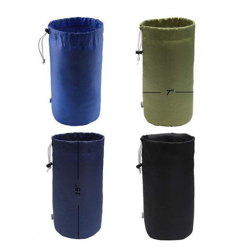 Augbunny Durable Drawstring Water Resistant Dust Flap Stuff Sack Bag 4-Pack