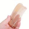 TAN MUJIANG Hair Comb for Women Sheep Horn Pocket-size Antistatic Scalp Massage 1pc