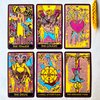 Jrskvaro The Pop-Art Tarot Cards for Beginners, 78 Classic Tarot Cards with Meanings on Them, Tarot Cards with Guide Book