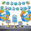 Water Gun Birthday Party Supplies Pool Birthday Party Supplies Set Water Gun Theme Birthday Party Decorations Include 1 Banner 1 Cake Topper 16 Balloons 24 Cupcake Topper