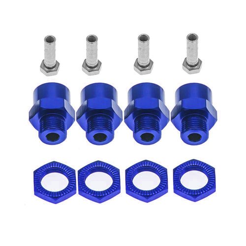 GTHELE 12mm to 17mm Wheel Hex Hub Adapter Extension Conversion for 1/10 RC Car and Upgrade 1/8 Tires