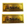 Two Pack Jesus Christ Image in One Hundred Dollars 24k Gold Plated Bill Collectible Banknotes for Decoration