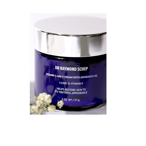 Dr Raymond Schep Anti Aging Vitamin C and E Cream with Amaranth Oil. Moisturizes and Restores Skin to Youthful Appearance.