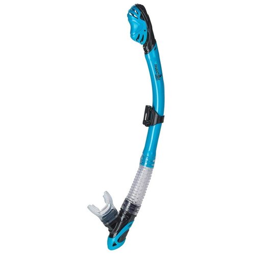 Phantom Aquatics Signature 2.0 Dry Snorkel | Adult Dry Top Easy-Breath Snorkel for Scuba Diving Freediving Snorkeling Swimming, with Comfortable Food-Grade Silicone Mouthpiece and Purge Valve, all black