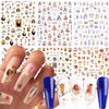 God Jesus Nail Art Stickers, Angel Christ Virgin Maria Love Cupid Flowers Nail Art Decals, Holographic 3D Angel Self-Adhesive Nail Sticker Design for Women Girls Manicure Charms Decorations