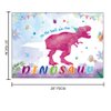 T-Antrix Pin The Tail on The Dinosaur Game -Dinosaur Party Games for Kids Girls with 21'' x 28'' Poster, Reusable Pink Tails Party Supplies for Kids Girls Birthday Party Favor Sets