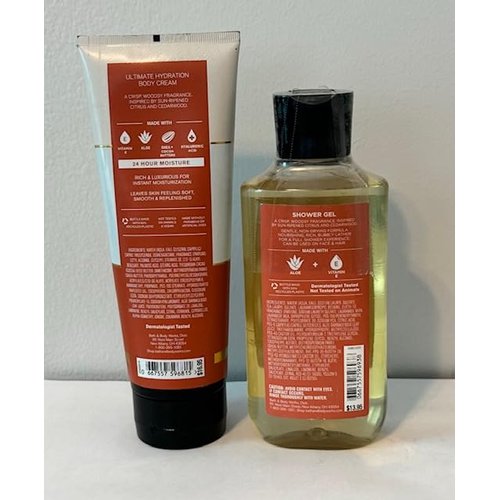 Citrus & Cedar Men's Ultimate Body Cream and Shower Gel