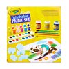 Crayola Washable Kids Paint Set (50pcs), Includes Watercolor & Washable Paints, Painting Paper, Paint Sponge, Kids Paint Brushes