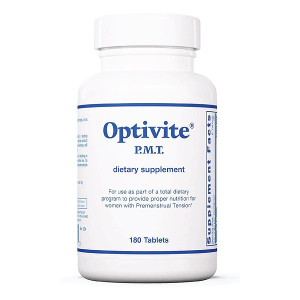 Optimox Optivite PMT Supplement - PMS Support for Women, Hormonal Balance, Womens Multivitamins, PMS Relief, Magnesium Supplement - 180 Count