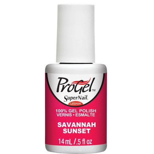Supernail Progel Nail Lacquer, Savannah Sunset, 0.5 Fluid Ounce