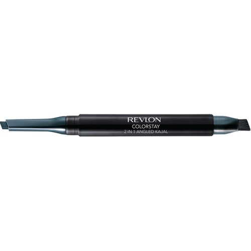 Revlon ColorStay 2-in-1 Angled Kajal Eyeliner, Waterproof Eye Makeup with Smudge Brush for Smokey Eyes, Evergreen (103), 0.01 oz
