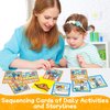 HugHush Sequencing Cards,Sequence Board Game for Kids,Story Storytelling,Speech Therapy Toys Materials for Autism,Social Skills,Sentence Building,Educational Classroom Preschool Learning Activities