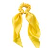 1Pc Yellow Women Girl Bow Satin Ribbon Ponytail Scarf Hair Tie Rope Scrunchies Elastic Band Hair Scrunchies Bands Elastics and Ties Clips and Barrettes