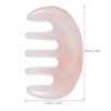 Beaupretty Hair Comb, Resin Scalp Massage Comb, Multi-Functional Hair Massager Comb for Scalp Care, Light color