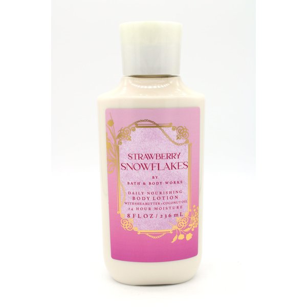 Generic Strawberry Snowflakes, Bath and Body, Daily Nourishing Body Lotion, 8 fl oz