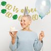 60 is a Beach Banner, Happy 60th Birthday Banner, 60th Beach Birthday Party Decorations, Summer Birthday Party Decorations, Beach Theme Party Supplies (Gold Glitter)
