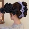 2 PACK Big Bow Hair Claw Clips for Women, Bow-knot Hair Clips for Women Thick Hair & Thin Hair, Big Bows Hair Barrettes, Nonslip Claws Clamps Hair Clips Hair Accessories for Women Girls (Style 1)