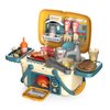 PALYSOM Kids Play Kitchen Toys, BBQ Kitchen Playset, Pretend Play Food Toys Cooking Set with Sound & Light, Barbecue, Oven, Play Sink, Outdoor Play Grill Toy Gift for Toddler Boys Girls 3-6