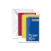 Paper Frenzy School Thank You Note Cards and White Envelopes - 25 pack